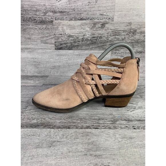 Caslon Liam Womens Braided Suede Ankle Booties Size 6.5M - Picture 4 of 8